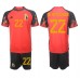 Günstige Belgien Charles De Ketelaere #22 Babykleidung Heim Fussballtrikot Kinder WM 2022 Kurzarm (+ kurze hosen)